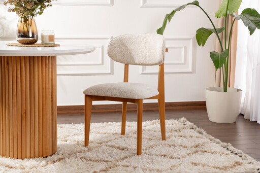 Set scaune 2 piese, Wayland, Lionte, Lemn, Stejar alb/închis