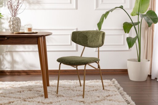 Set scaune 2 piese, Wayland, Nancy, Lemn, Verde