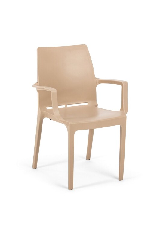 Scaun, Okko, Eve, 57x85x53 cm, Polipropilena, Maro deschis