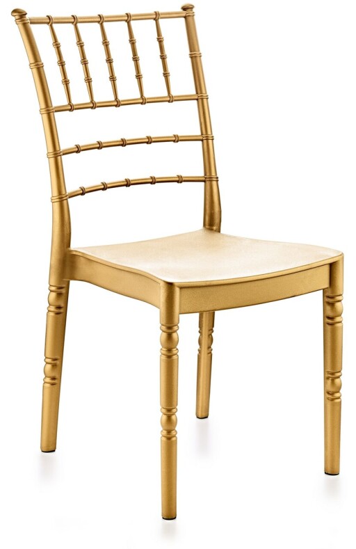 Scaun, Okko, Estate Modern, 55x92x43 cm, Polipropilena, Maro deschis