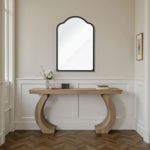 Oglinda decorativa, Lumisfera, King 47 x 70, 47x70 cm, MDF, Negru