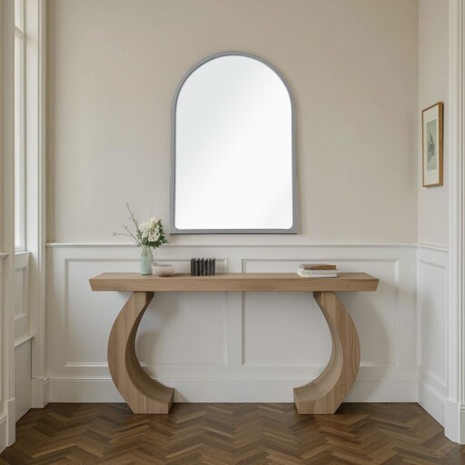 Oglinda decorativa, Lumisfera, Opal 47 x 70, 47x70 cm, MDF, Argintiu