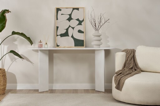 Bufet, Nordure, Sira, 150x75x35 cm, PAL, Alb