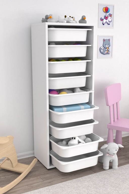 Dulap multifunctional, Estella, Zola 9N, PAL, Alb