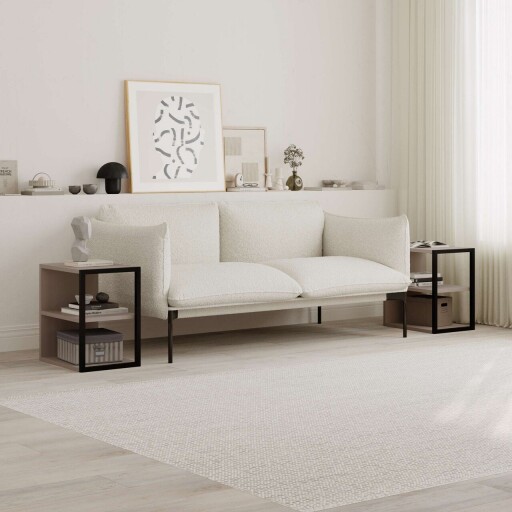 Set masute 2 piese, Homitis, Echo, PAL, Mocha