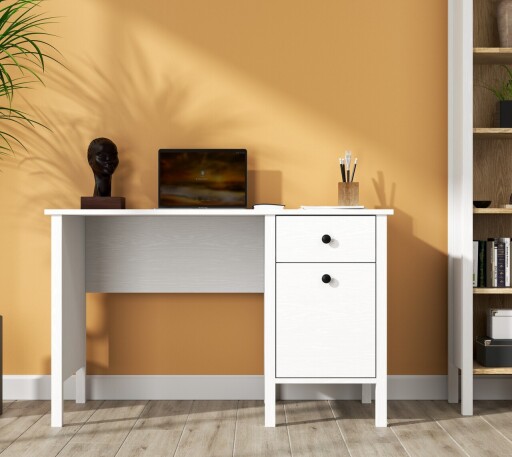 Birou, Cordelia, FRN-20036, 120x75x60 cm, PAL, Maro/Alb