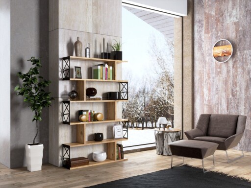 Corp biblioteca, Cordelia, FRN-12032, 90x138x20 cm, PAL, Maro