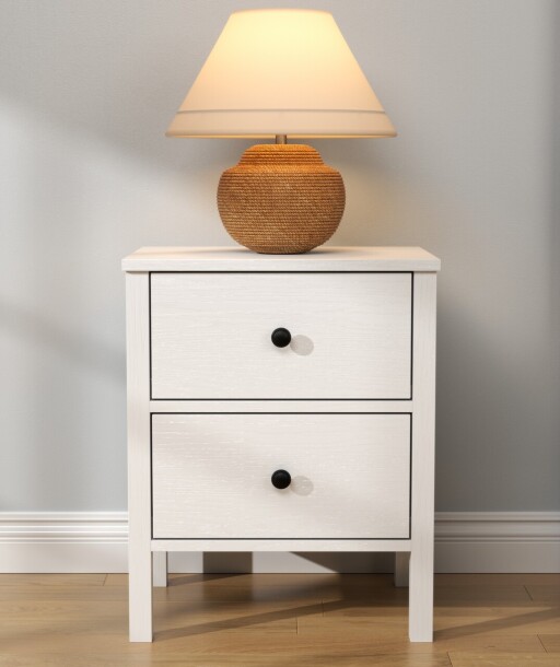 Noptiera, Cordelia, FRN-20029, 50x62x38 cm, PAL, Maro/Alb