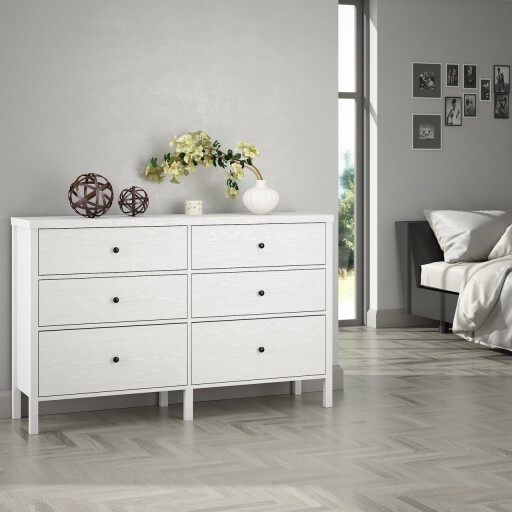 Dulap, Cordelia, FRN-10017, 154x92x40 cm, PAL, Maro/Alb