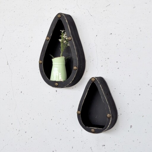 Raft de perete, Evila Originals, Raf291, Placaj, Negru