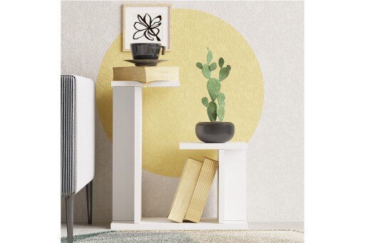 Masuta, Elegance, Mia, 46x50x25 cm, PAL, Alb