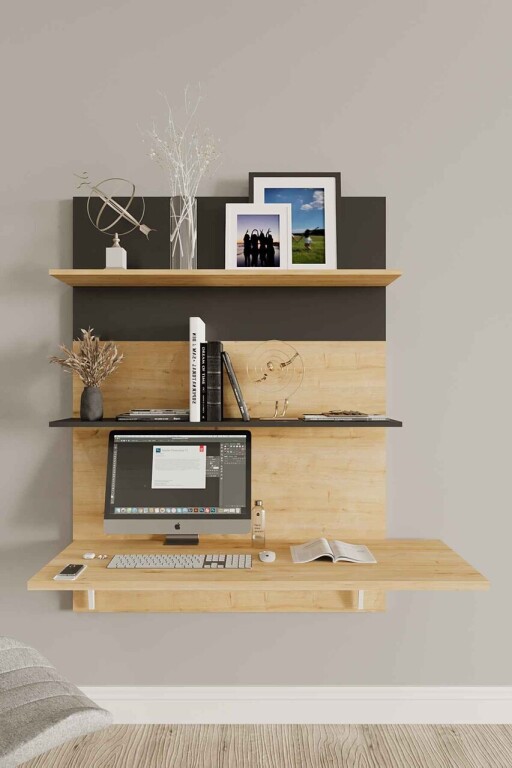 Birou, Elegance, Pooh, PAL, Stejar safir / negru