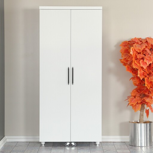 Dulap multifunctional, Comforty, Guzzo, 80x180x42 cm, PAL, Alb