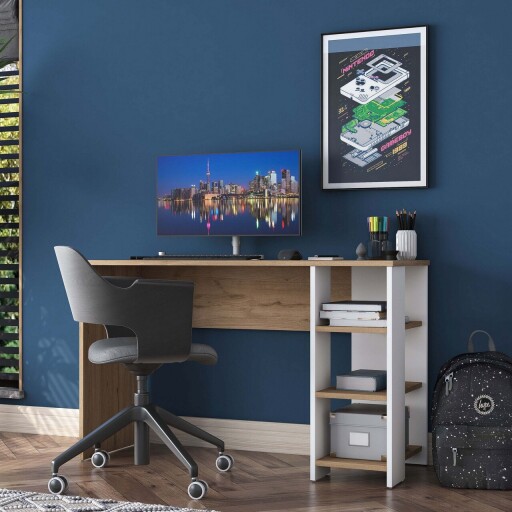 Birou, Rani, HA108, 120x73 cm, PAL, Nuc/Alb