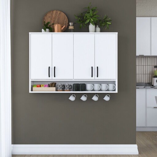 Dulap de perete, Rani, JE199, 120x61 cm, PAL, Alb