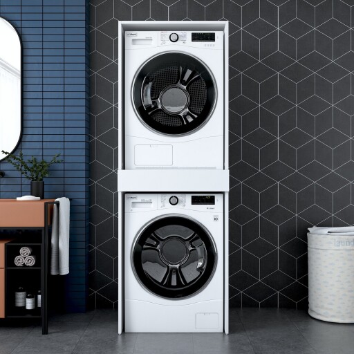 Dulap de baie, Rani, KD113, PAL, Alb