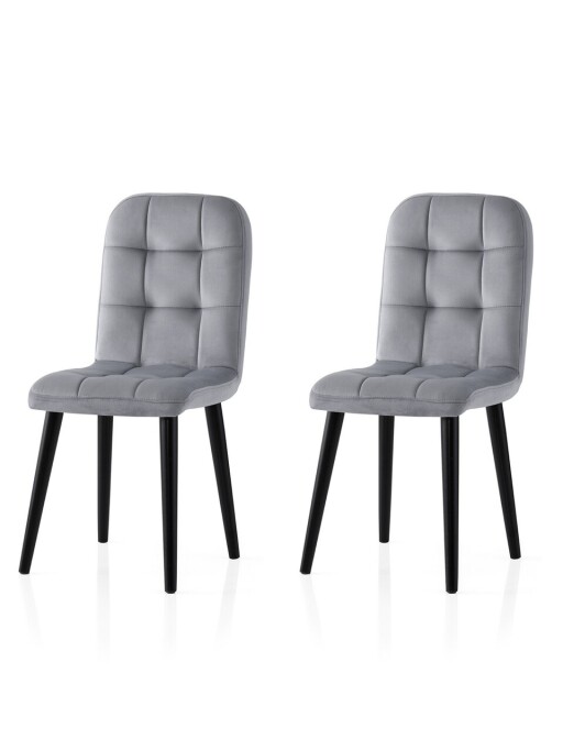 Set scaune 2 piese, Nmobb, Retro, PAL, Gri inchis