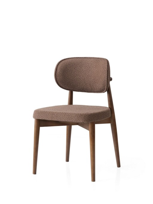 Scaun, Nmobb, Mateo, 55x75x50 cm, Lemn de fag, Maro