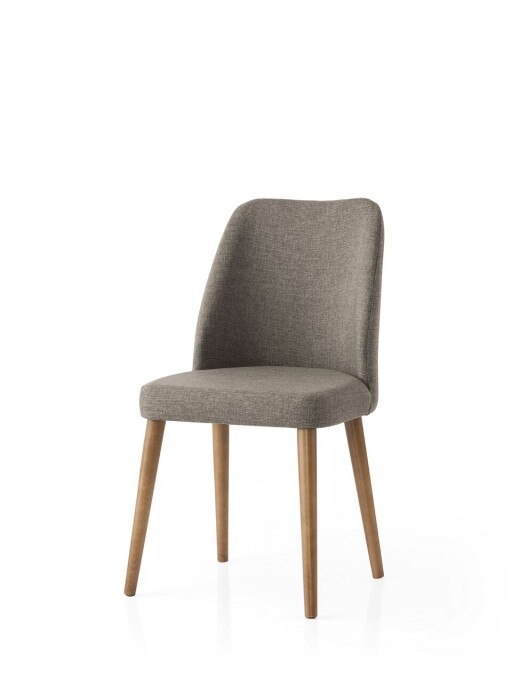 Set scaune 4 piese, Nmobb, Luna, Cadru: 100% FIER, Cappuccino