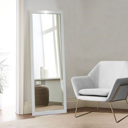 Oglinda Cheval, Leona, Cheval 105, 40x105 cm, Plastic, Alb