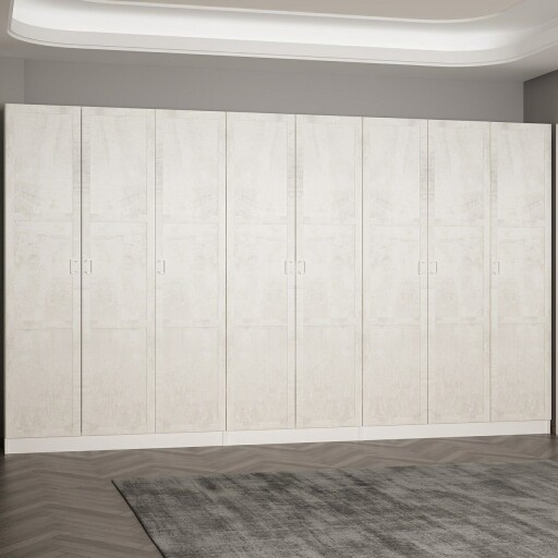 Cuier de perete, Minerva, Noah, 360x210x35 cm, PAL, Alb