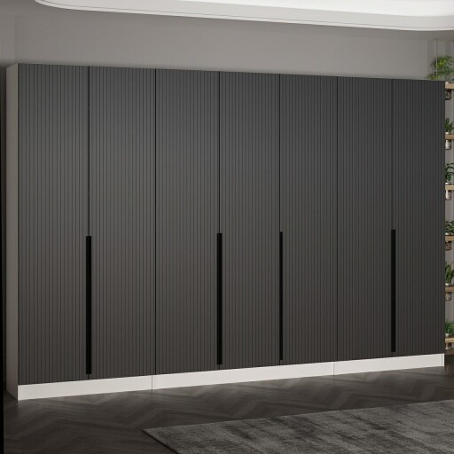 Cuier de perete, Minerva, Noah, 315x210x35 cm, PAL, Antracit