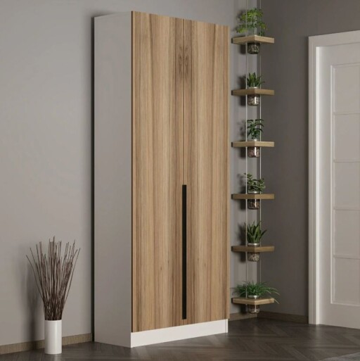 Cuier de perete, Minerva, Noah, 90x210x35 cm, PAL, Maro