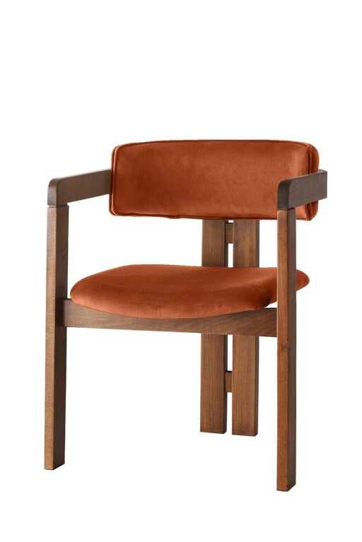 Scaun, Nmobb, CO, Cadru: 100% LEMN, Nuc / Tigla Rosie