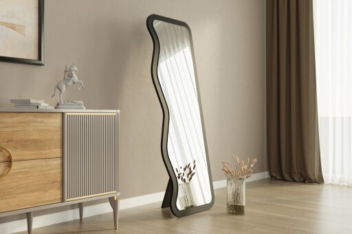 Oglinda decorativa, Hanah Home, Asel, Negru