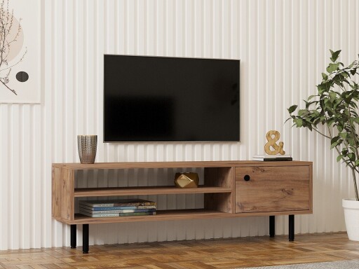 Comoda TV, Puqa Design, Avila, 120x38x30 cm, PAL , Maro