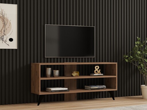 Comoda TV, Puqa Design, One, 120x50x29 cm, PAL, Maro