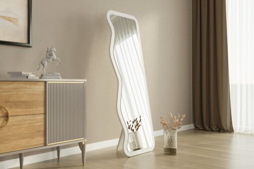 Oglinda decorativa, Hanah Home, Asel, Alb