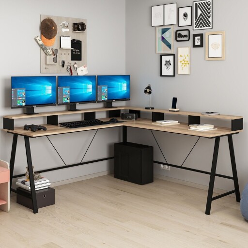 Birou, Minerva, Team, 180x90x60 cm, PAL, Dore