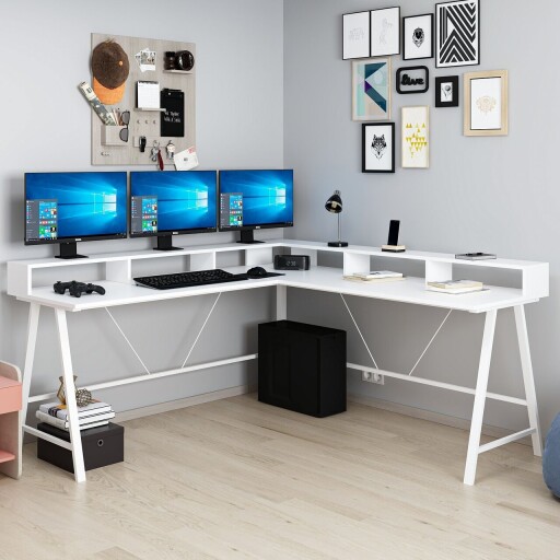 Birou, Minerva, Team, 180x90x60 cm, PAL, Alb