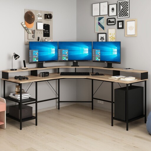 Birou, Minerva, Power, 180x90x60 cm, PAL, Dore