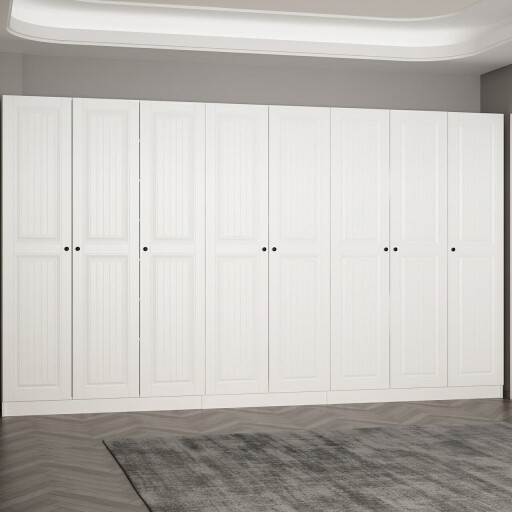 Cuier de perete, Minerva, Noah, 360x210x35 cm, PAL, Alb