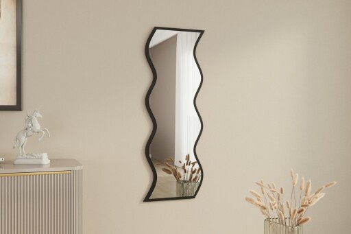 Oglinda decorativa, Hanah Home, Safi, Alb/Negru