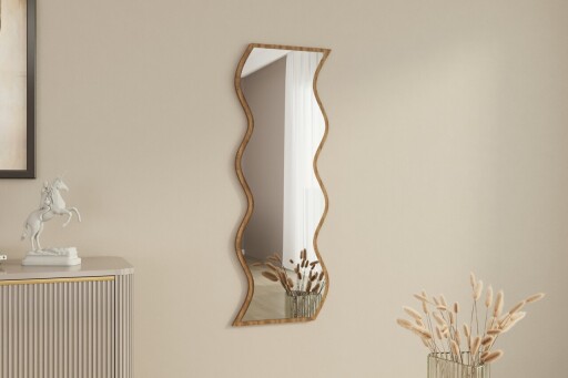 Oglinda decorativa, Hanah Home, Safi, Alb/Maro