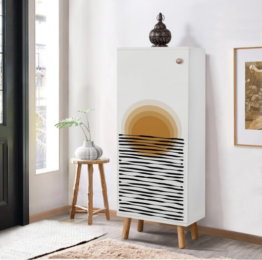 Pantofar, Vella, Vegas, 50x135x38 cm, PAL, Alb