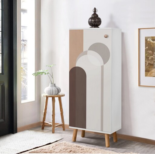 Pantofar, Vella, Vegas, 50x135x38 cm, PAL, Alb