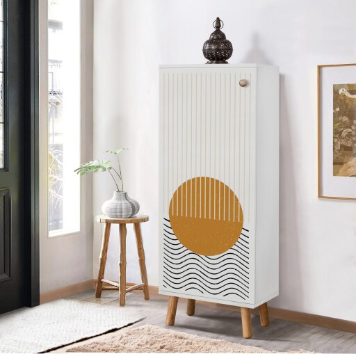 Pantofar, Vella, Vegas, 50x135x38 cm, PAL, Alb