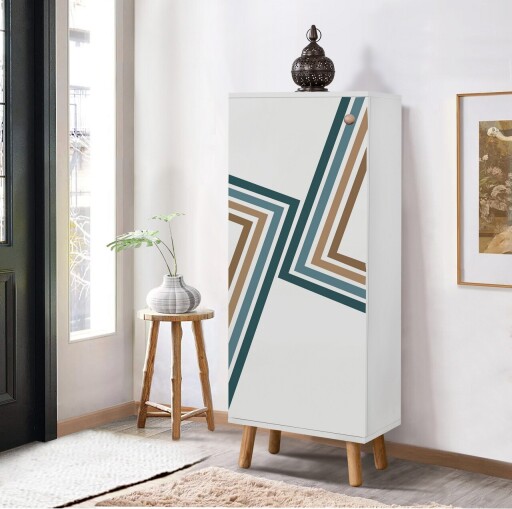 Pantofar, Vella, Vegas, 50x135x38 cm, PAL, Alb