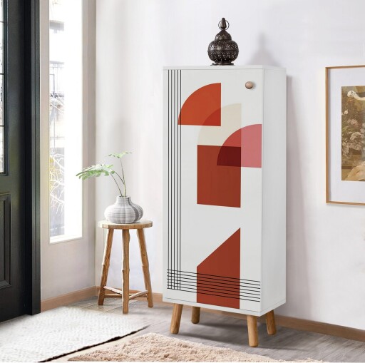 Pantofar, Vella, Vegas, 50x135x38 cm, PAL, Alb