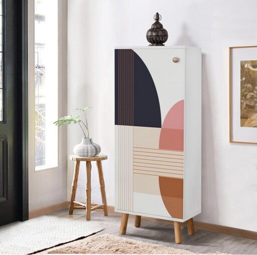 Pantofar, Vella, Vegas, 50x135x38 cm, PAL, Alb