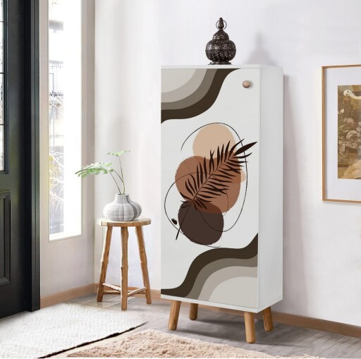 Pantofar, Vella, Vegas, 50x135x38 cm, PAL, Alb