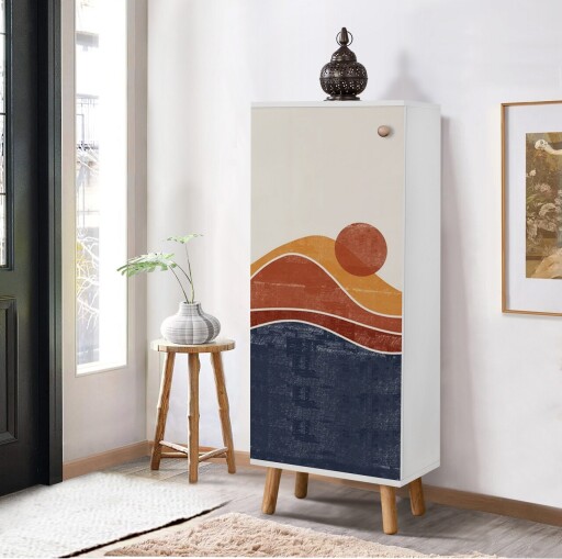 Pantofar, Vella, Vegas, 50x135x38 cm, PAL, Alb