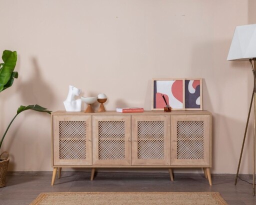 Consola, Wolina, Goose, 80x180x41 cm, Corp: PAL 100% MELAMINAT, Stejar