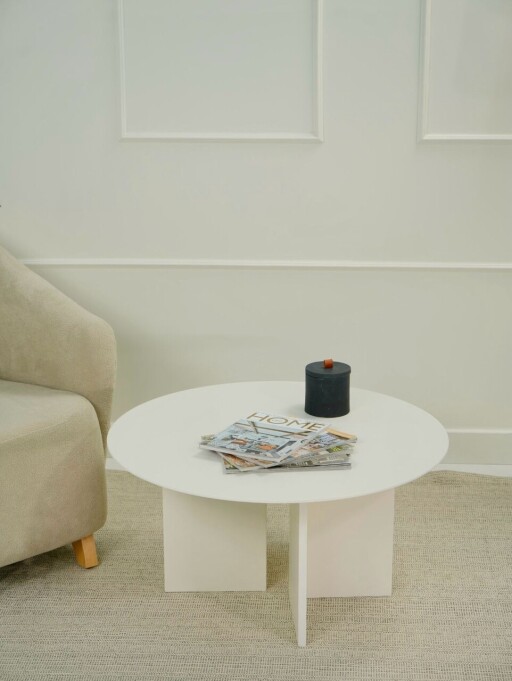 Masuta de cafea, Rotexa, Leo 42, 80x42x80 cm, MDF , Crem