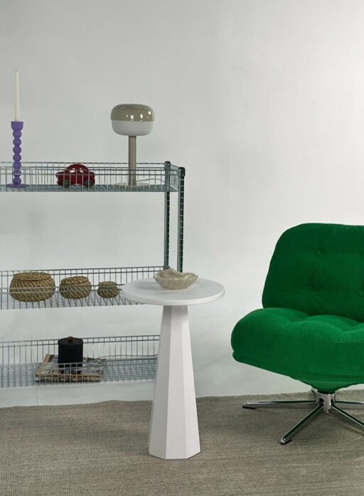 Masuta, Rotexa, Lilyum 57, 35x57x35 cm, MDF , Alb