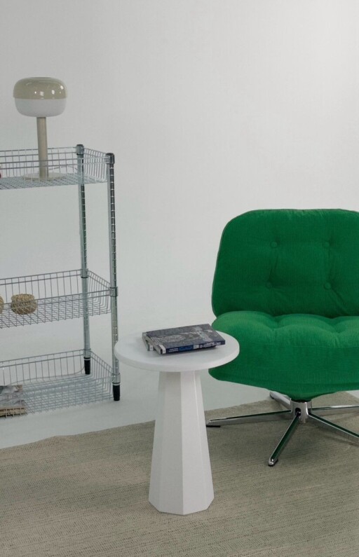 Masuta, Rotexa, Lilyum 47, 35x47x35 cm, MDF , Alb